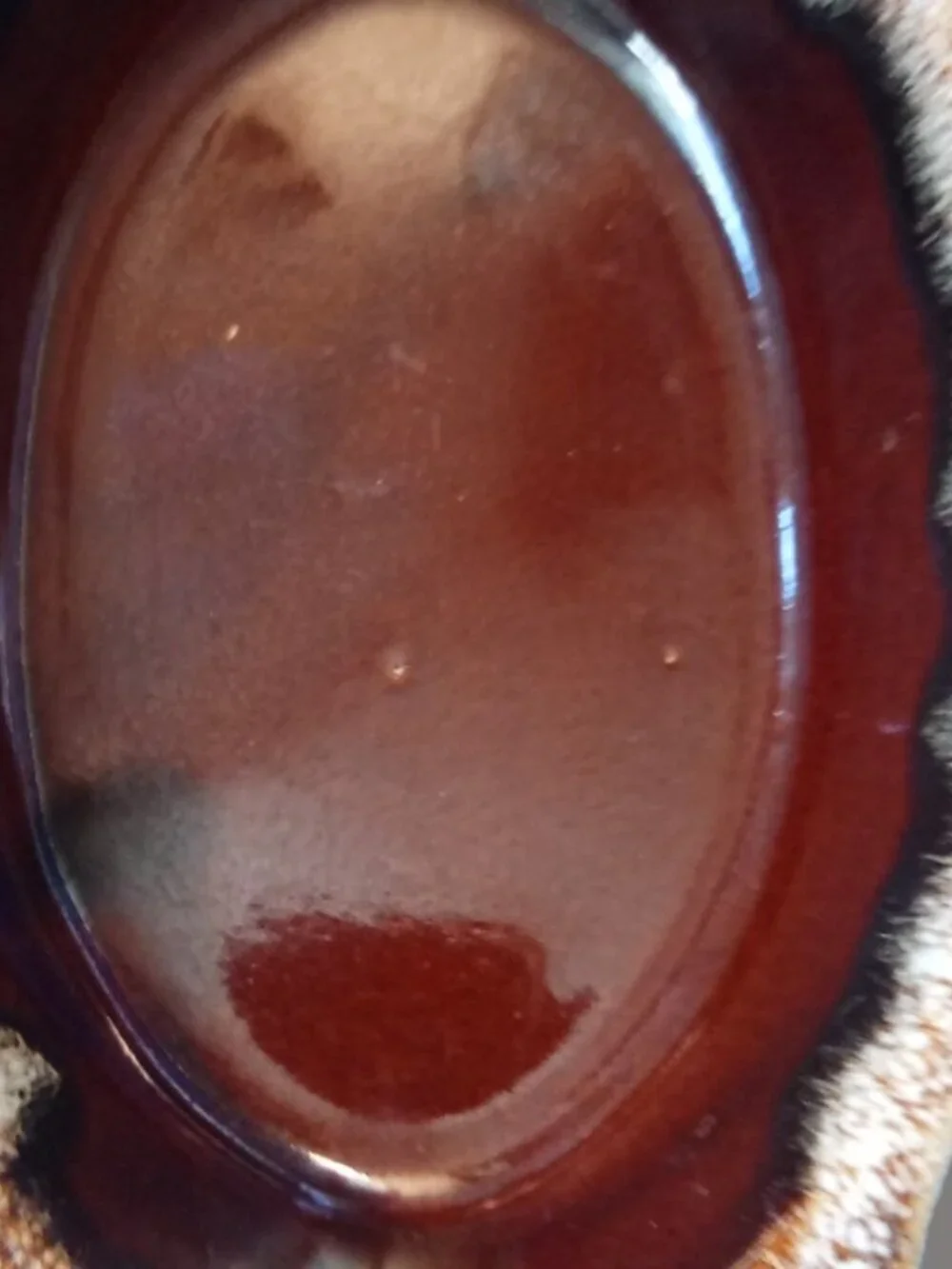 Rustic Brown Stoneware Serving Dish 10 oz- Made in USA Farmhouse Kitchen Decor